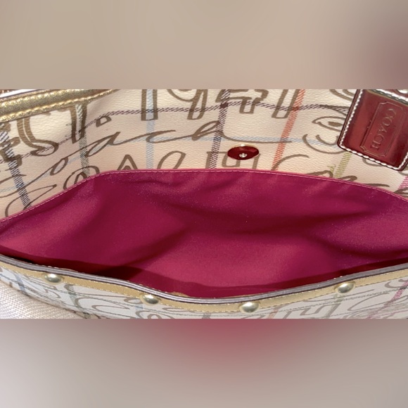 Coach Heritage Tattersall Graffiti Tote - Picture 15 of 15